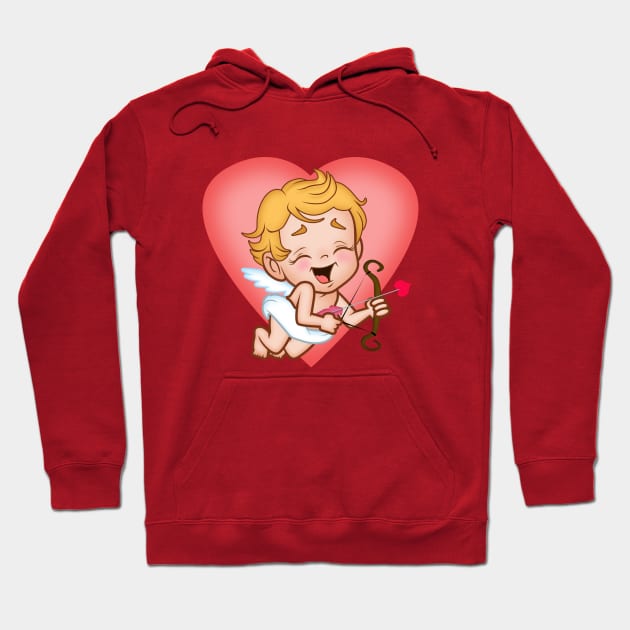 cupid's here to save the day Hoodie by richhwalsh